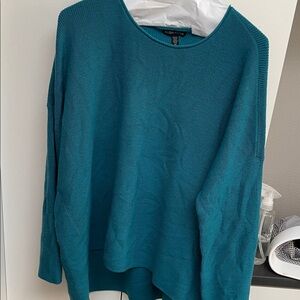 Eileen Fisher Turquoise Crew Neck Sweater